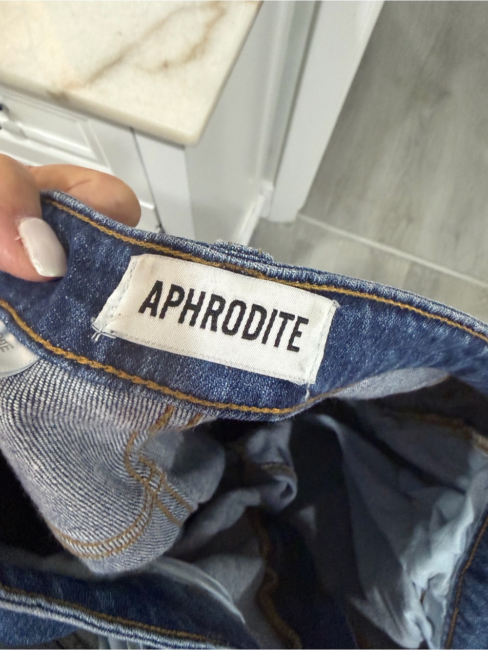 Aphrodite Blue Cargo Jeans with Multiple Flap Pockets - Picture 6 of 7
